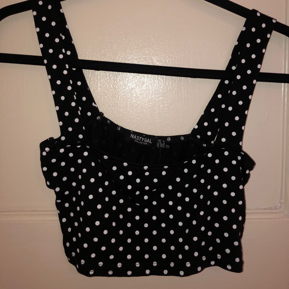 Polka Dot Tank Top Cropped